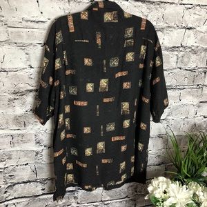 Luau Men’s silk short sleeve shirt. Size 2XL